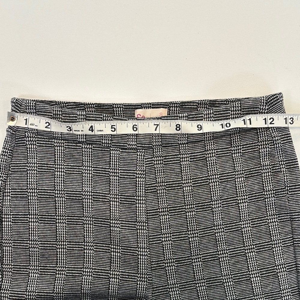 SO Plaid Flare Pants Women’s Sz Small y2k Preppy Office Siren 70s - Picture 3 of 9